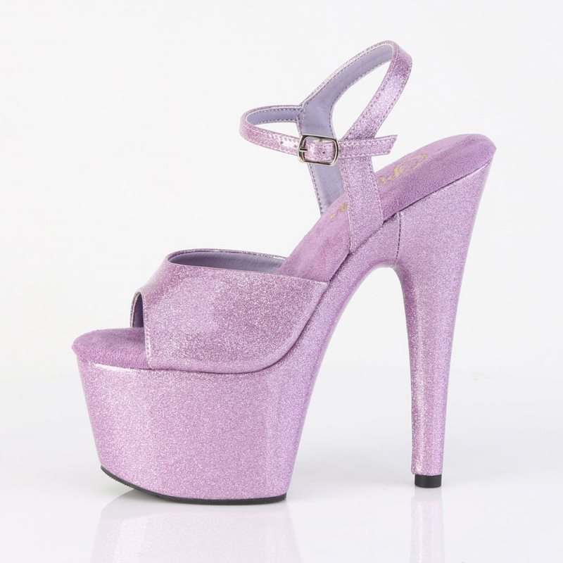 Pleaser Adore-709GP Glitter Donna Scarpe Pole Dance Viola | ITALIA ITNJKHMC