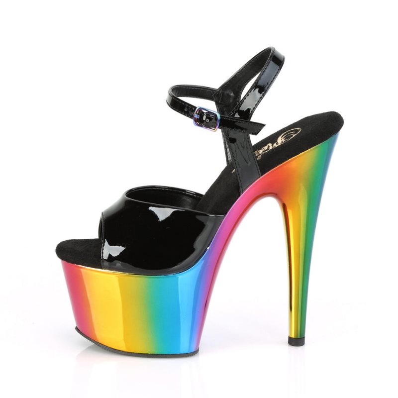 Pleaser Adore-709RC Donna Scarpe Pole Dance Nere Colorate | ITALIA ITXBPERG