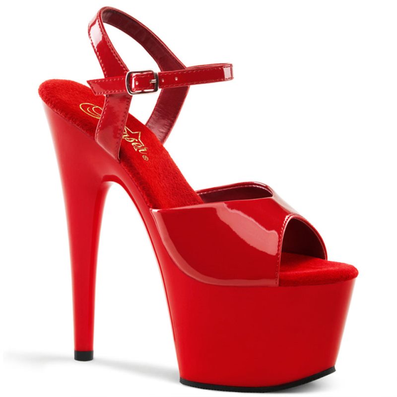 Pleaser Adore-709 Donna Scarpe Pole Dance Rosse | ITALIA ITLCEHXW