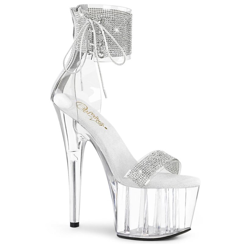 Pleaser Adore-727RS Donna Scarpe Pole Dance Clear | ITALIA ITHLCOVF