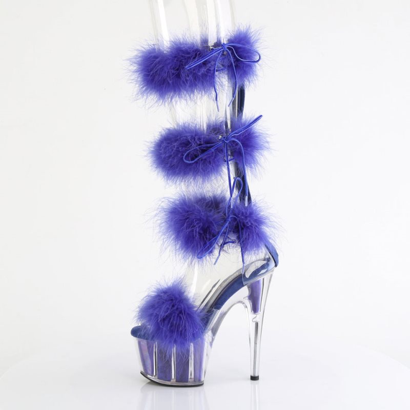 Pleaser Adore-728F Donna Scarpe Pole Dance Blu | ITALIA ITATJKOB