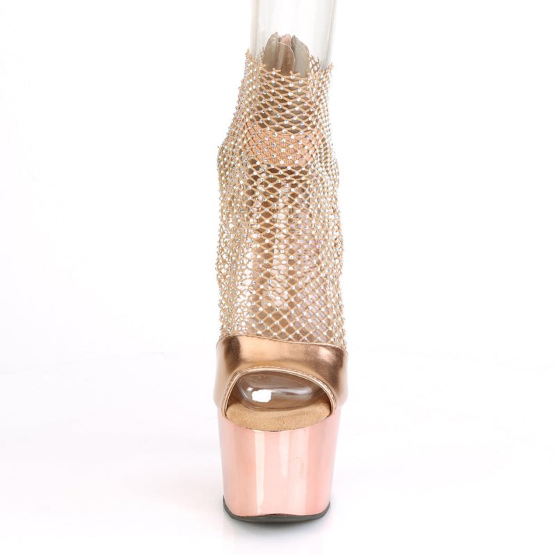 Pleaser Adore-765RM Donna Scarpe Pole Dance Rosa Oro | ITALIA ITGWMDRN