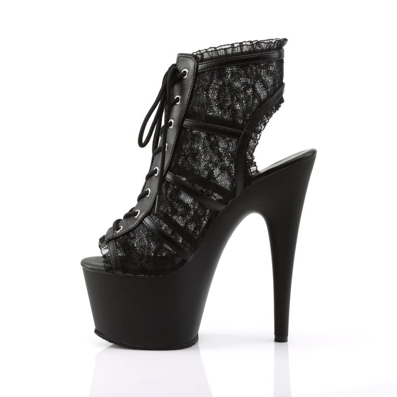 Pleaser Adore-796LC Donna Scarpe Pole Dance Nere | ITALIA ITWUANZB