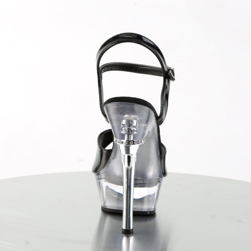 Pleaser Allure-609 Donna Scarpe Pole Dance Nere | ITALIA ITAMNBQV