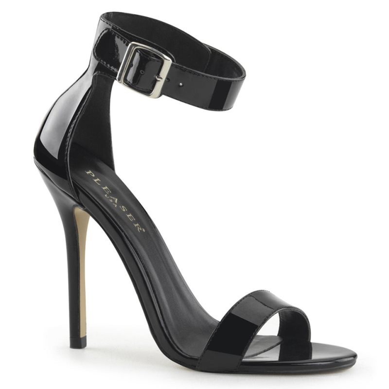 Pleaser Amuse-10 Donna Sandali con Tacco Nere | ITALIA ITVIBLDY