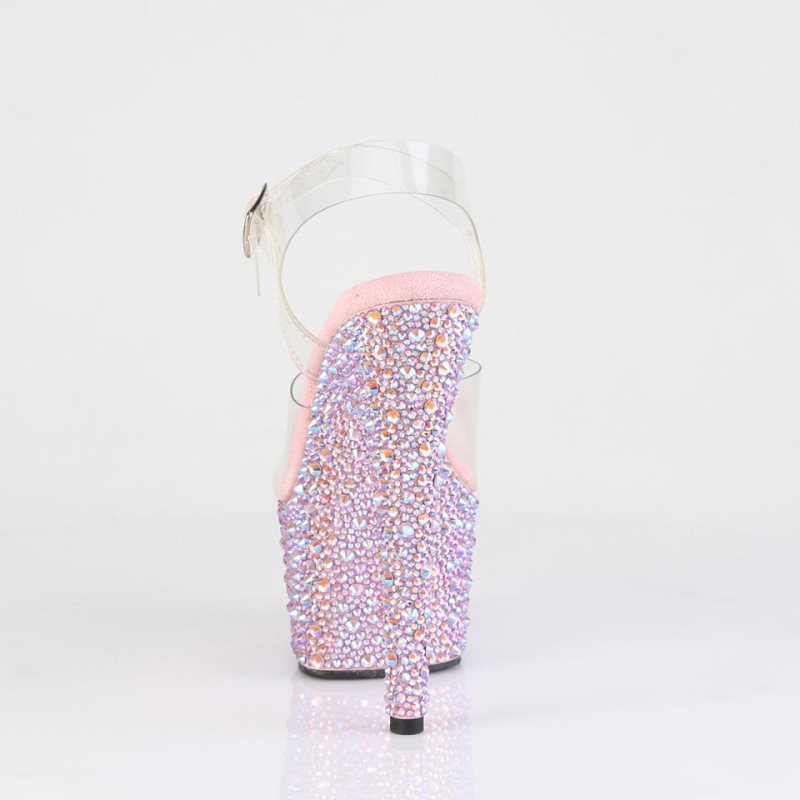 Pleaser Bejeweled-708MS Donna Scarpe Pole Dance Rosa | ITALIA ITSFJPHK