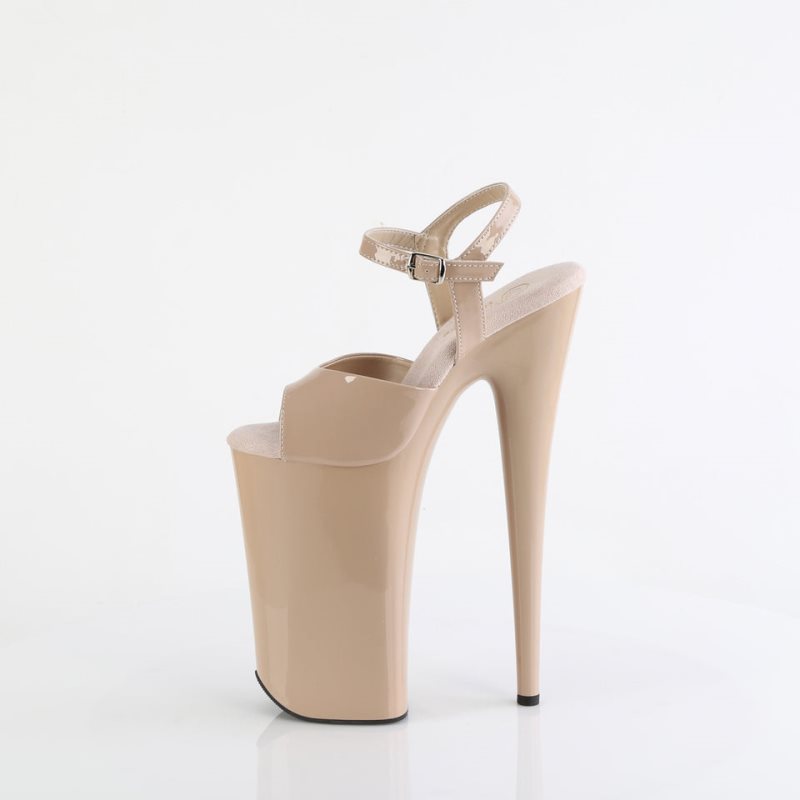 Pleaser Beyond-009 Donna Scarpe Pole Dance Beige | ITALIA ITAZPCOM