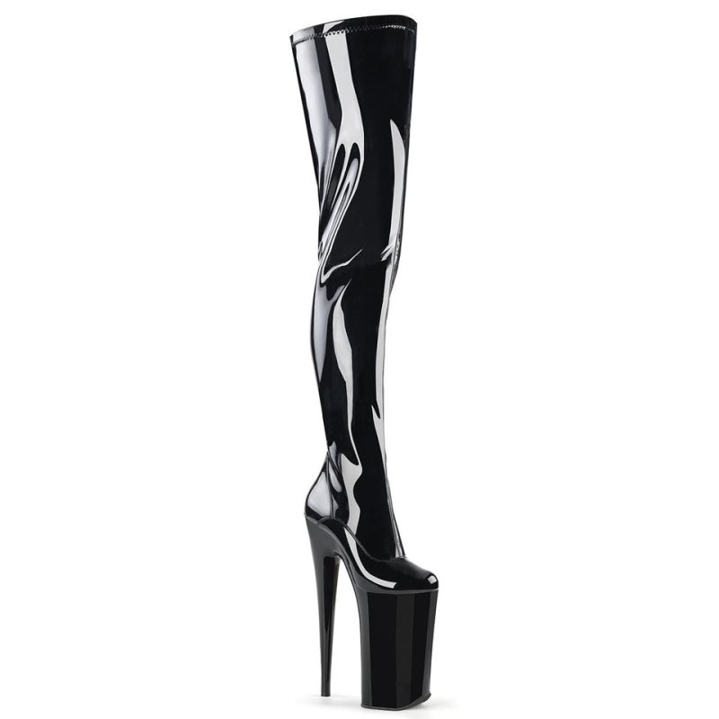 Pleaser Beyond-4000 Donna Scarpe Pole Dance Nere | ITALIA ITLDQSCX