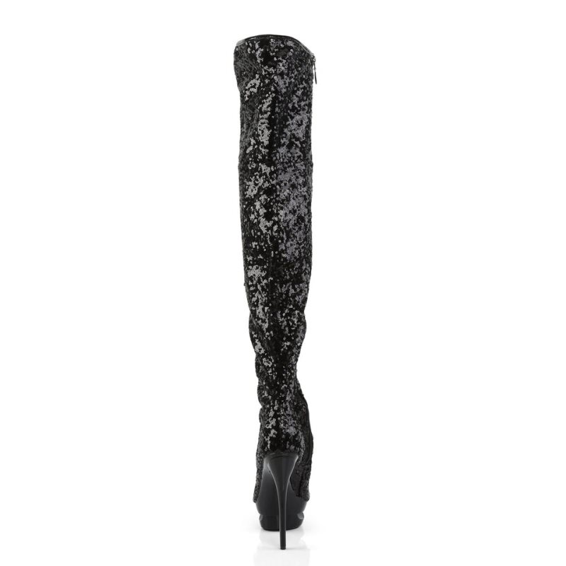 Pleaser Blondie-R-3011 Donna Scarpe Pole Dance Nere | ITALIA ITGYZJWH