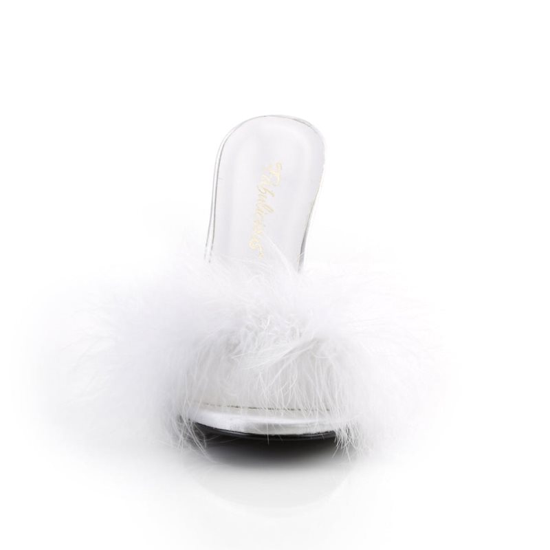 Pleaser Classique-01F Donna Ciabatte Bianche | ITALIA ITMUDIPF