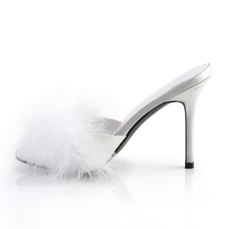Pleaser Classique-01F Donna Ciabatte Bianche | ITALIA ITMUDIPF