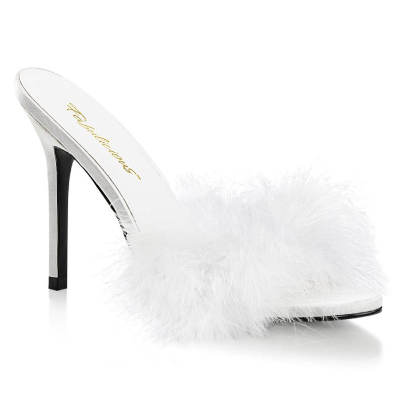 Pleaser Classique-01F Donna Ciabatte Bianche | ITALIA ITMUDIPF