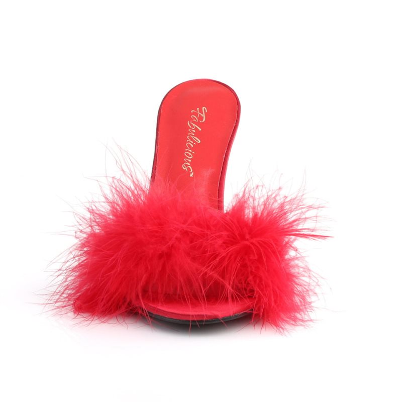 Pleaser Classique-01F Donna Ciabatte Rosse | ITALIA ITISFVBE