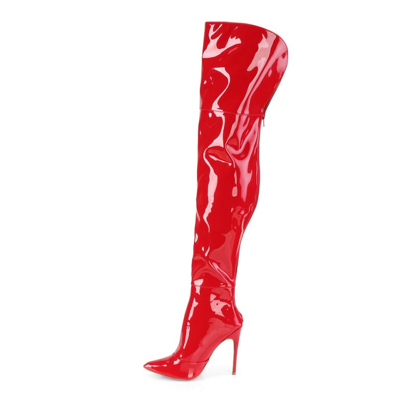 Pleaser Courtly-3012 Donna Scarpe Pole Dance Rosse | ITALIA ITSFVMYO