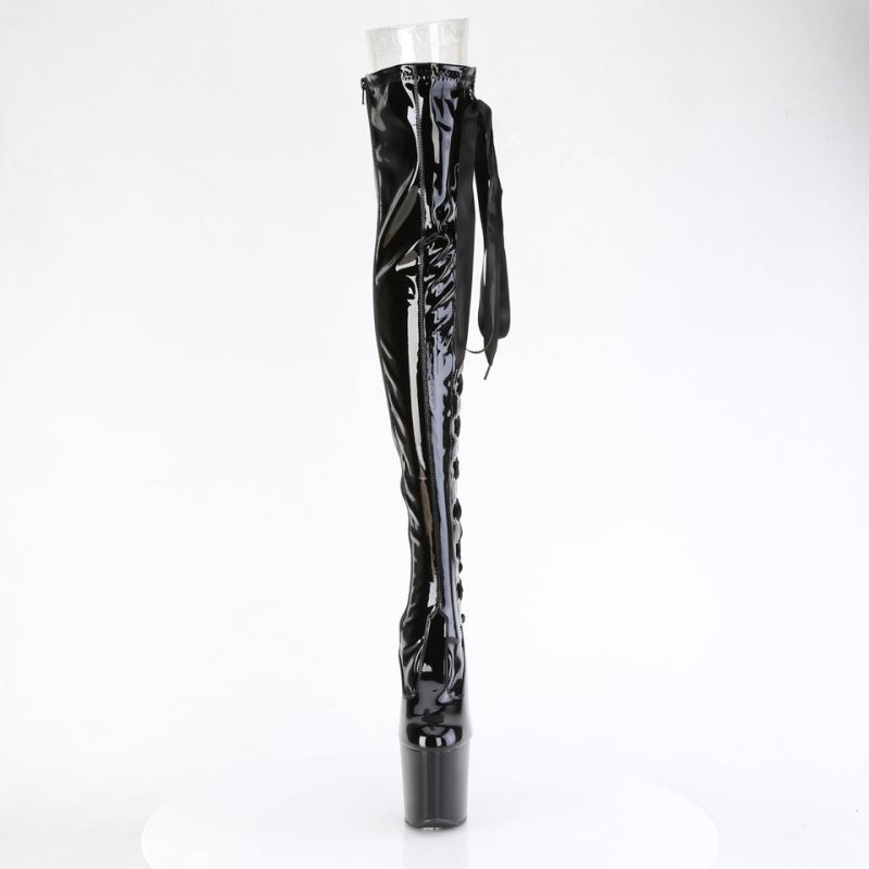 Pleaser Craze-3050 Donna Scarpe Pole Dance Nere | ITALIA ITBYOAQR