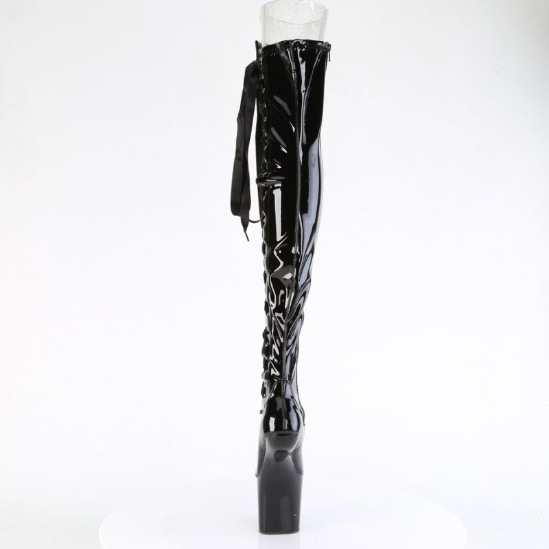 Pleaser Craze-3050 Donna Scarpe Pole Dance Nere | ITALIA ITBYOAQR
