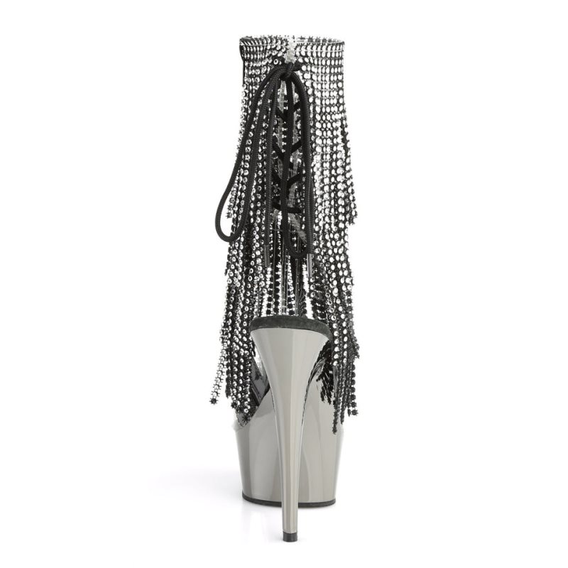 Pleaser Delight-1017RSF Donna Scarpe Pole Dance Grigie | ITALIA ITPRUYAF