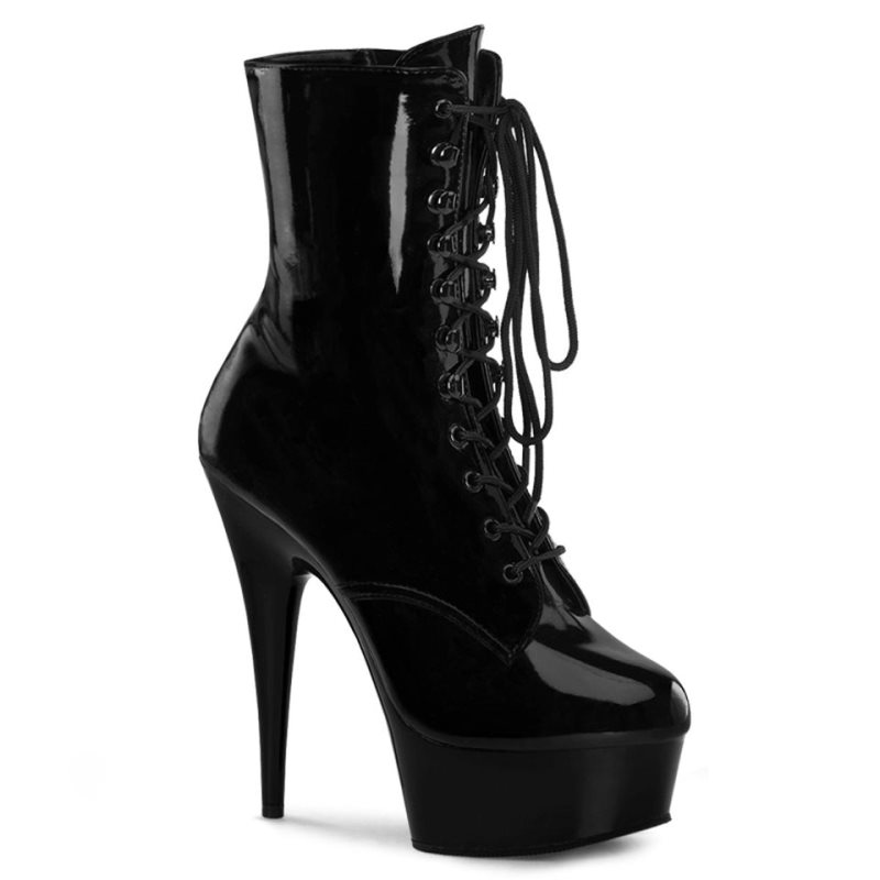 Pleaser Delight-1020 Donna Scarpe Pole Dance Nere | ITALIA ITWAFJSR