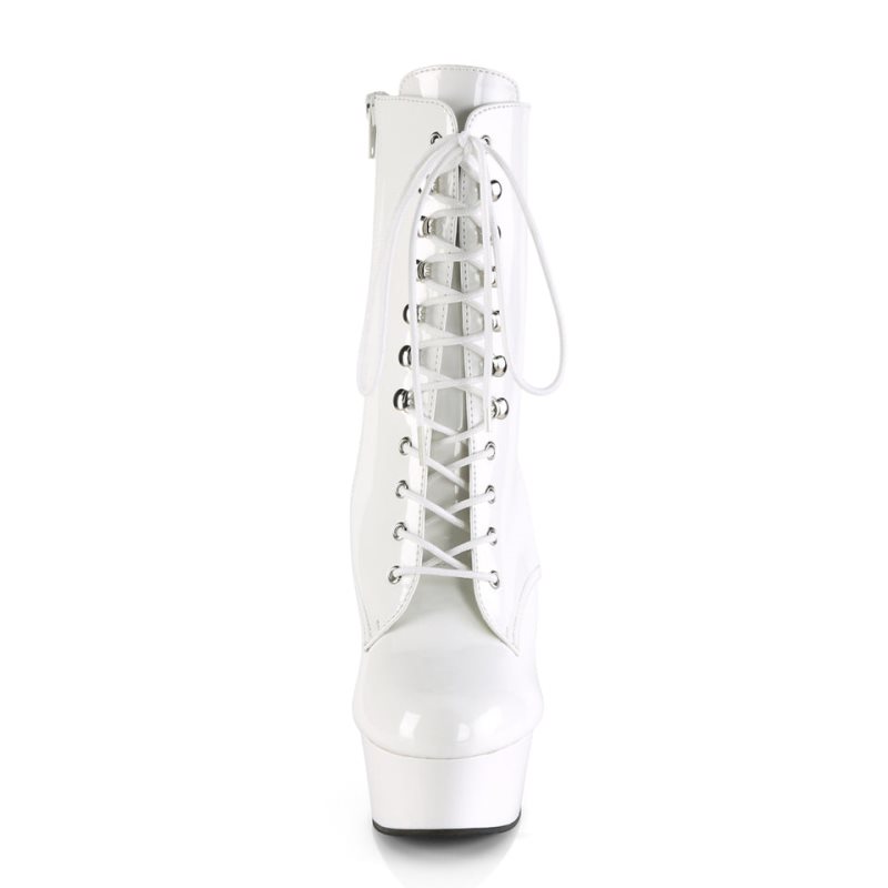 Pleaser Delight-1020 Donna Scarpe Pole Dance Bianche | ITALIA ITOQRIET