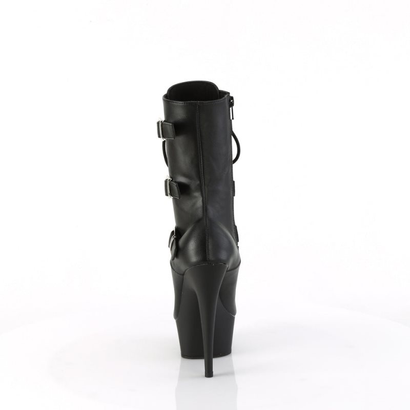 Pleaser Delight-1043 Vegan Leather Donna Scarpe Pole Dance Nere | ITALIA ITFDYTIM