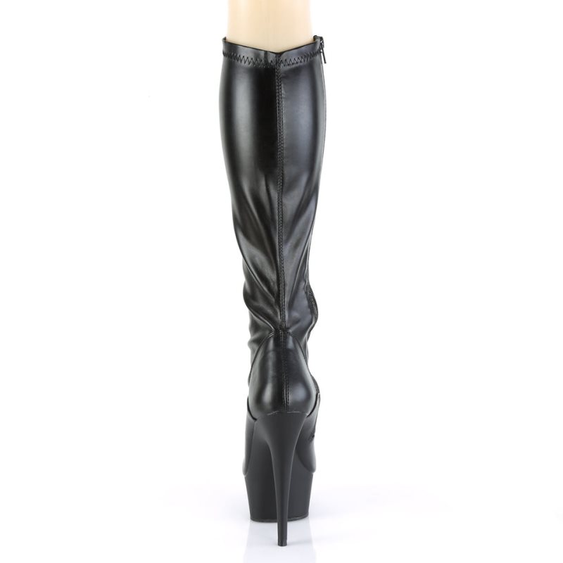 Pleaser Delight-2000 Vegan Leather Donna Scarpe Pole Dance Nere | ITALIA ITCOSEJF