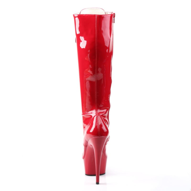 Pleaser Delight-2023 Donna Scarpe Pole Dance Rosse | ITALIA ITCBYMNO