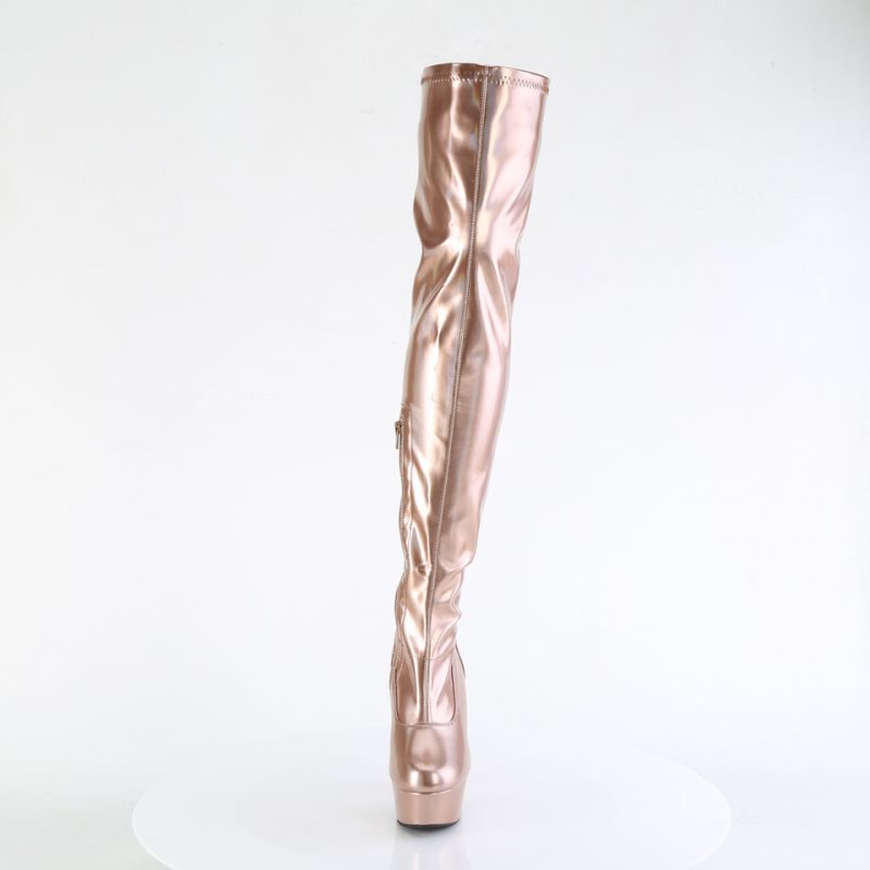 Pleaser Delight-3000HWR Donna Scarpe Pole Dance Rosa Oro | ITALIA ITVIQONG