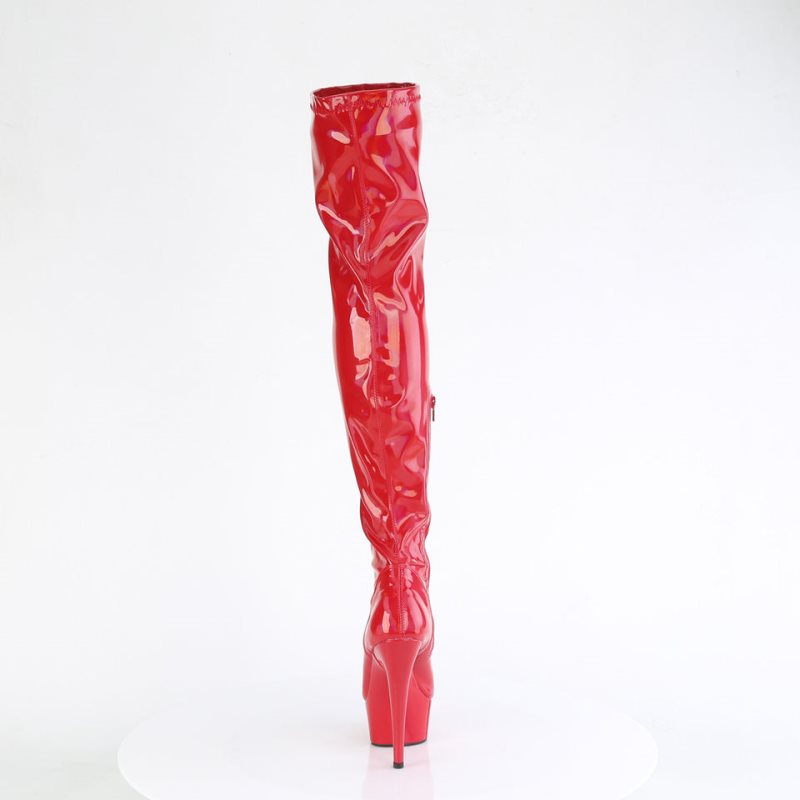 Pleaser Delight-3000HWR Donna Scarpe Pole Dance Rosse | ITALIA ITCTQIVL