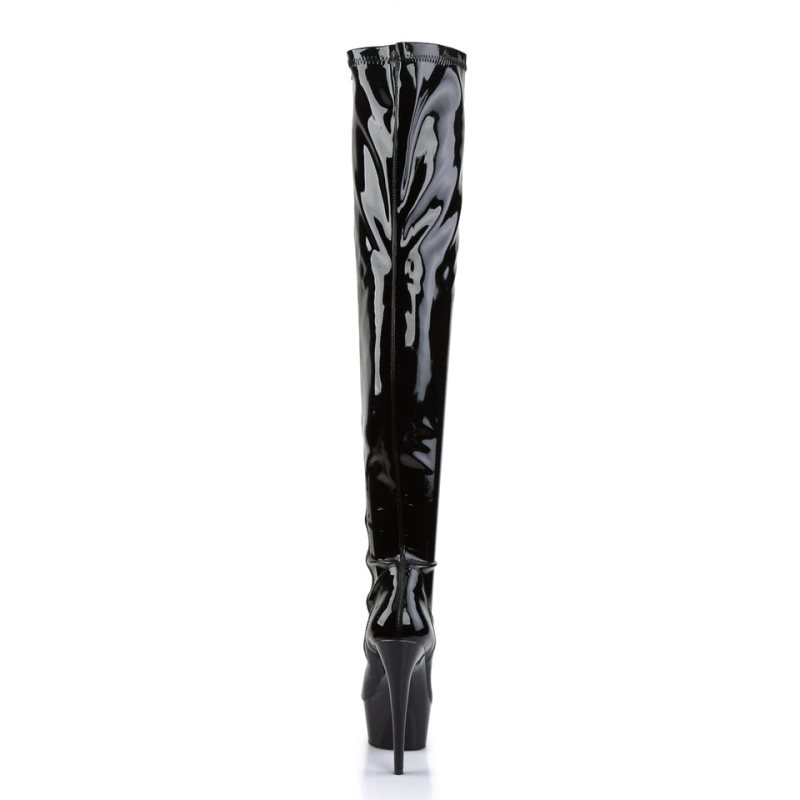 Pleaser Delight-3000 Donna Scarpe Pole Dance Nere | ITALIA ITRMWYSO