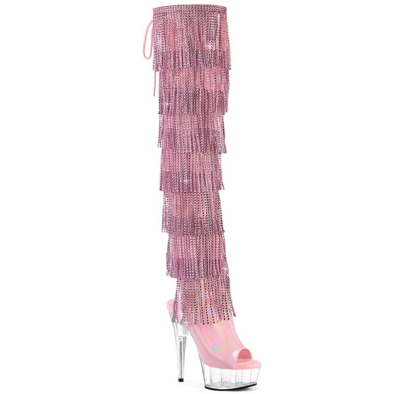 Pleaser Delight-3017HG-RSF Donna Scarpe Pole Dance Rosa | ITALIA ITEYHQXZ