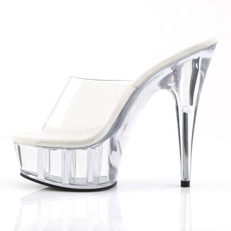 Pleaser Delight-601 Donna Ciabatte Con Plateau Clear | ITALIA ITJPHODM