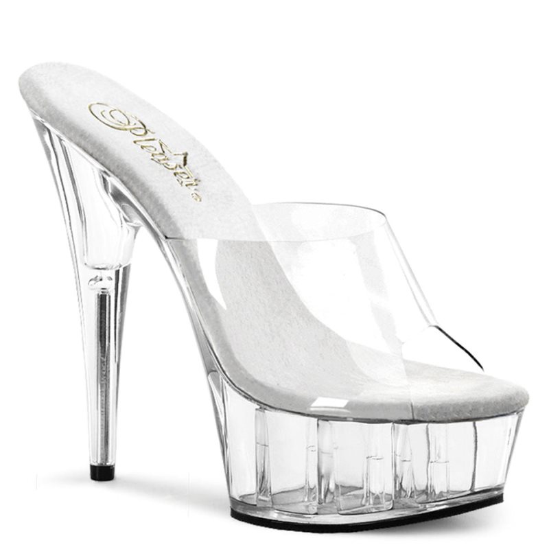 Pleaser Delight-601 Donna Ciabatte Con Plateau Clear | ITALIA ITJPHODM