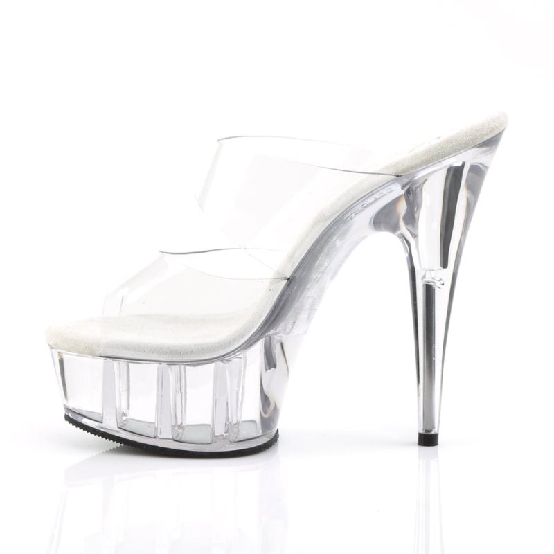Pleaser Delight-602 Donna Ciabatte Con Plateau Clear | ITALIA ITMECYAG