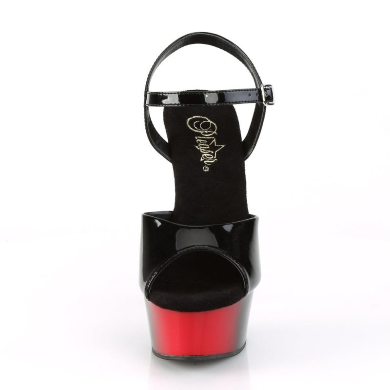 Pleaser Delight-609BR Donna Scarpe Pole Dance Nere | ITALIA ITWAUBZN