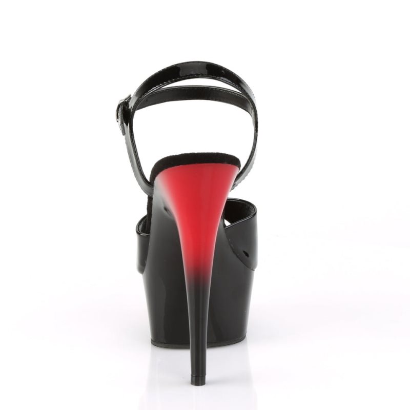 Pleaser Delight-609BR Donna Scarpe Pole Dance Nere | ITALIA ITWAUBZN