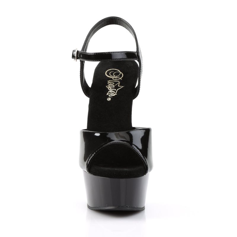Pleaser Delight-609 Donna Scarpe Pole Dance Nere | ITALIA ITYTEQXM