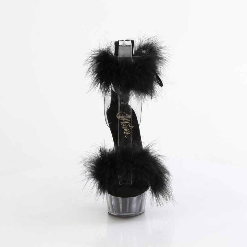 Pleaser Delight-624F Donna Scarpe Pole Dance Nere | ITALIA ITBFQYNH