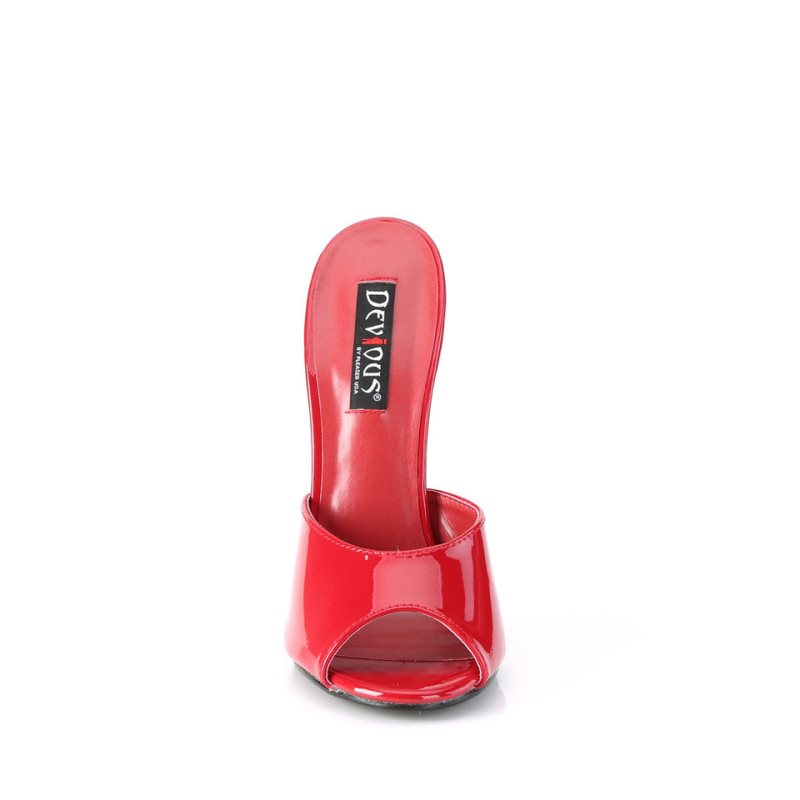 Pleaser Domina-101 Donna Mules Rosse | ITALIA ITOZJRXP