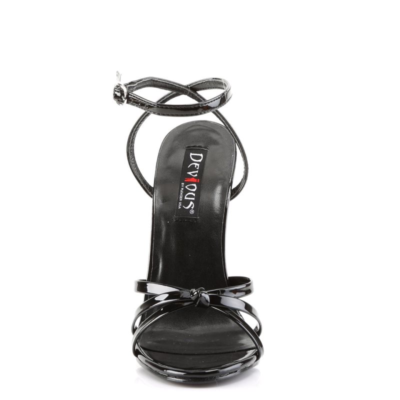 Pleaser Domina-108 Donna Sandali con Tacco Nere | ITALIA ITMFULHN