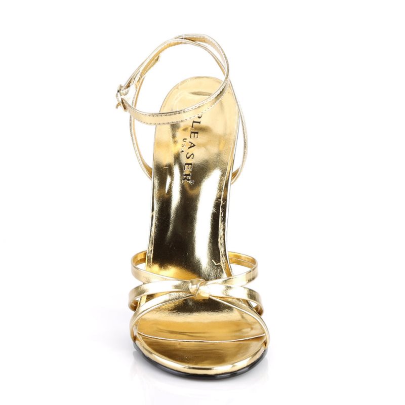 Pleaser Domina-108 Donna Sandali con Tacco Oro | ITALIA ITRMUQIV