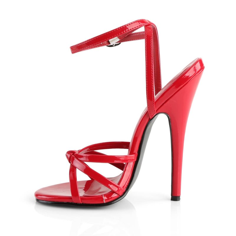 Pleaser Domina-108 Donna Sandali con Tacco Rosse | ITALIA ITOYDKCR