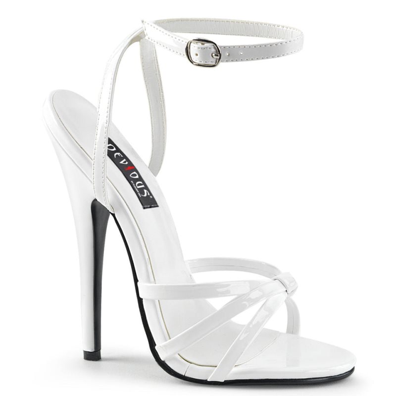 Pleaser Domina-108 Donna Sandali con Tacco Bianche | ITALIA ITYRVSJQ