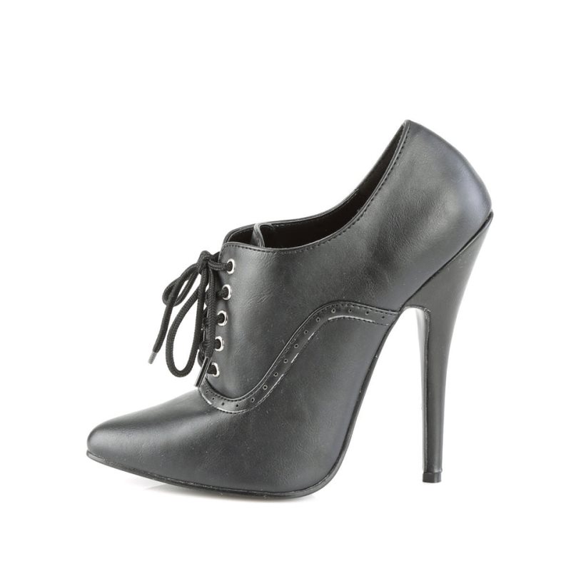 Pleaser Domina-460 Vegan Leather Donna Décolleté Nere | ITALIA ITSLADWJ