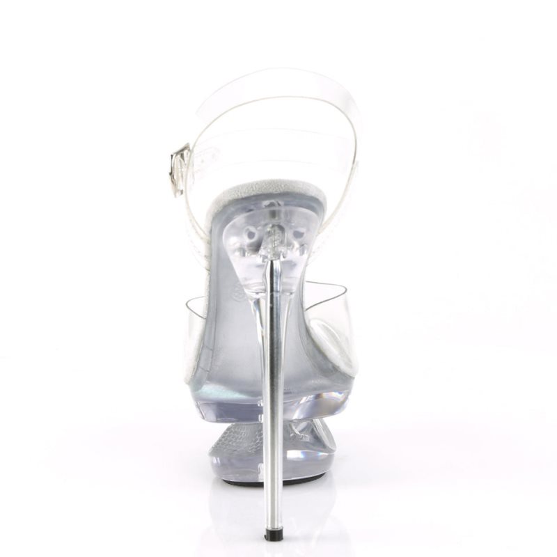 Pleaser Eclipse-608DM Donna Scarpe Pole Dance Clear | ITALIA ITTJKNQZ