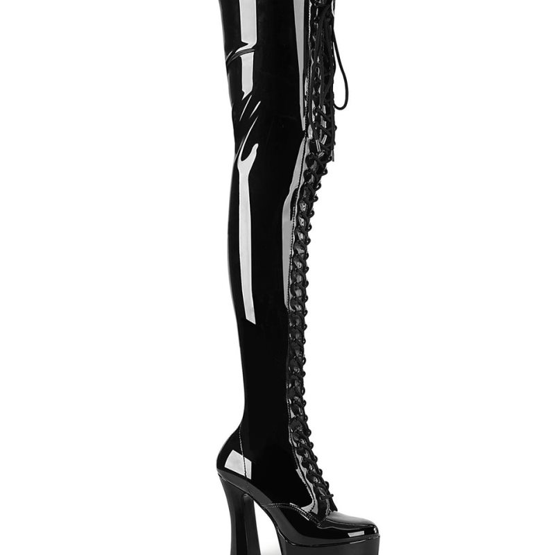 Pleaser Electra-3023 Donna Scarpe Pole Dance Nere | ITALIA ITIEJHNT