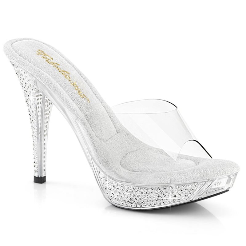Pleaser Elegant-401 Donna Ciabatte Con Plateau Clear | ITALIA ITPGDIYE