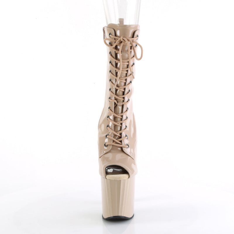 Pleaser Enchant-1041 Donna Scarpe Pole Dance Beige | ITALIA ITNQXOUD