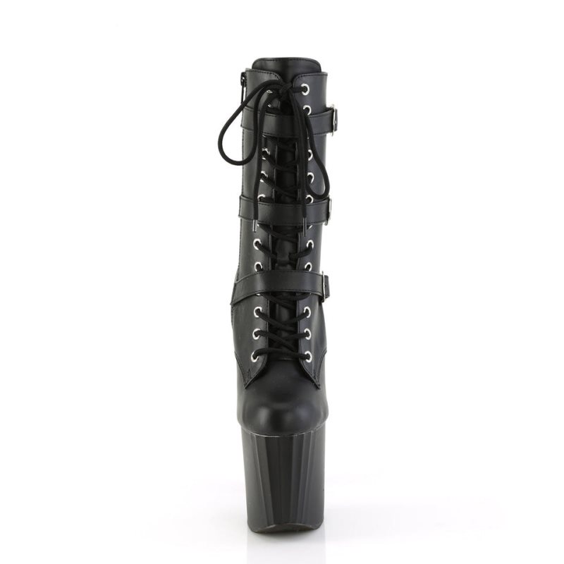 Pleaser Enchant-1043 Vegan Leather Donna Scarpe Pole Dance Nere | ITALIA ITCIHFDN