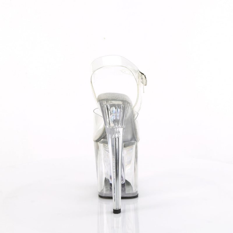 Pleaser Enchant-708AQUA-02 Donna Scarpe Pole Dance Argento | ITALIA ITIGEYAH