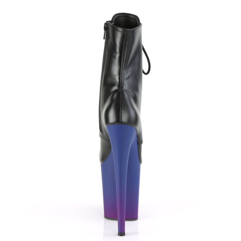 Pleaser Flamingo-1020BP Vegan Leather Donna Scarpe Pole Dance Nere Blu | ITALIA ITQHKYPL